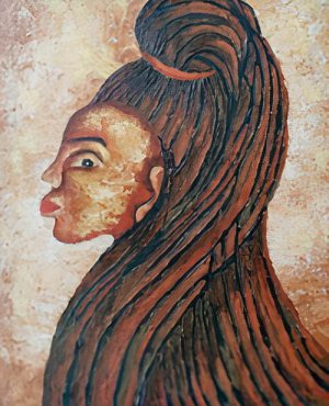 Egyptian Queen Acrylic on Canvas, 73.5 x 59cm, KES 88,000
